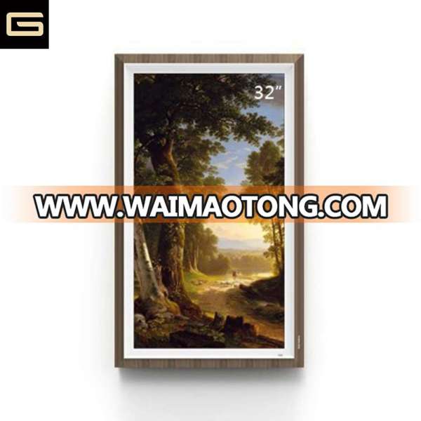 Modern WIFI 2K LCD Digital Picture Photo Art Video Canvas Frame Display For Home Advertising